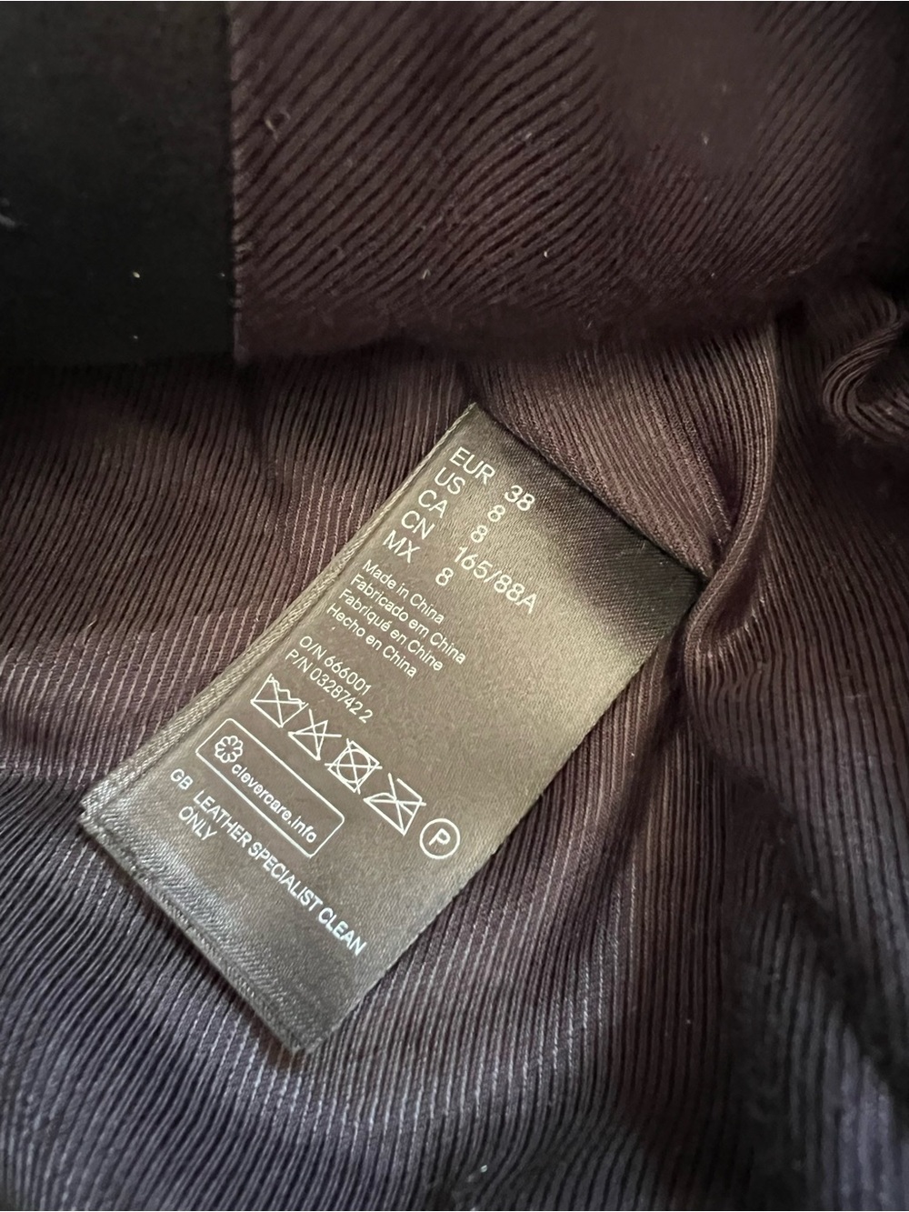 BALMAIN X H&M RIDER LEATHER JACKET SIZE 36 EU 40 - Picture 6 of 6